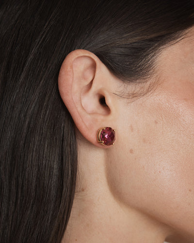 Glowy Crystal Stud Earrings