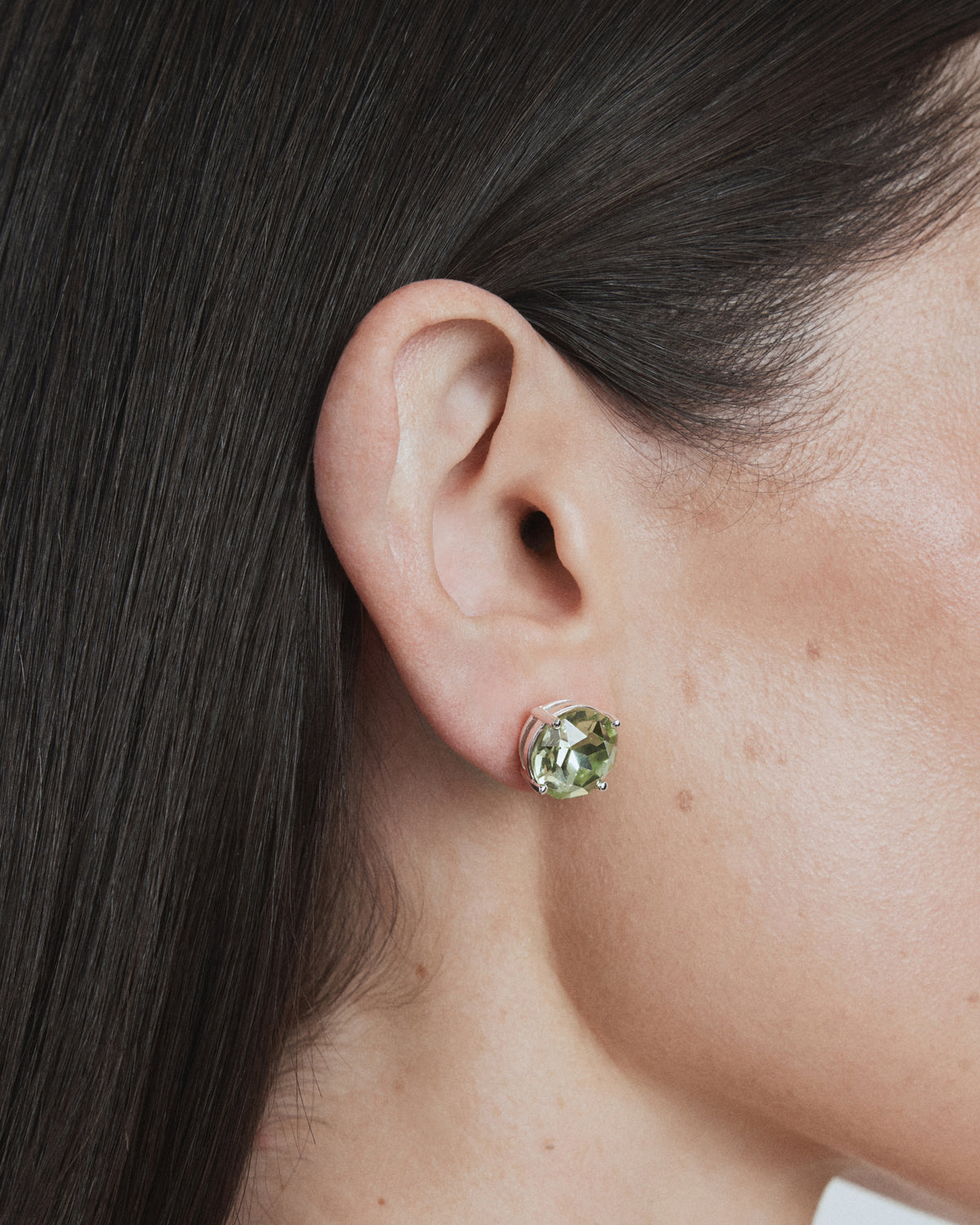 Glowy Crystal Stud Earrings