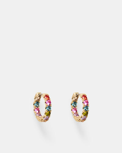 Prismatic Huggie Earrings