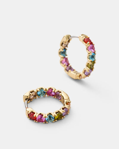 Prismatic Huggie Earrings
